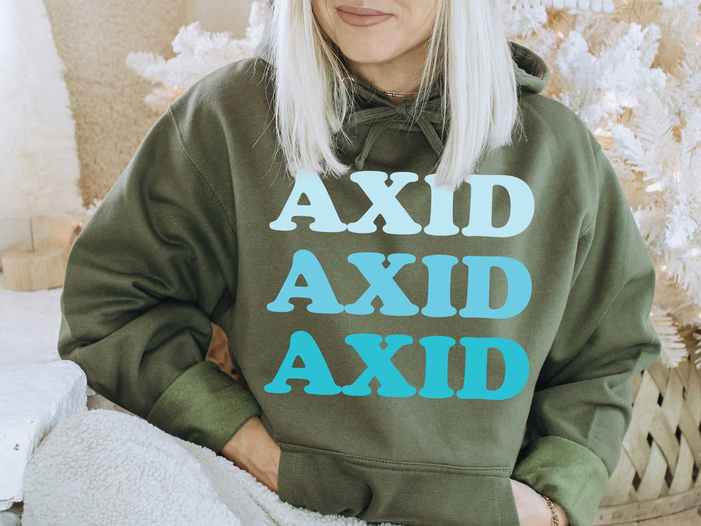 Alpha Xi Delta Touch of Blue Sorority Hoodie _ 2585g