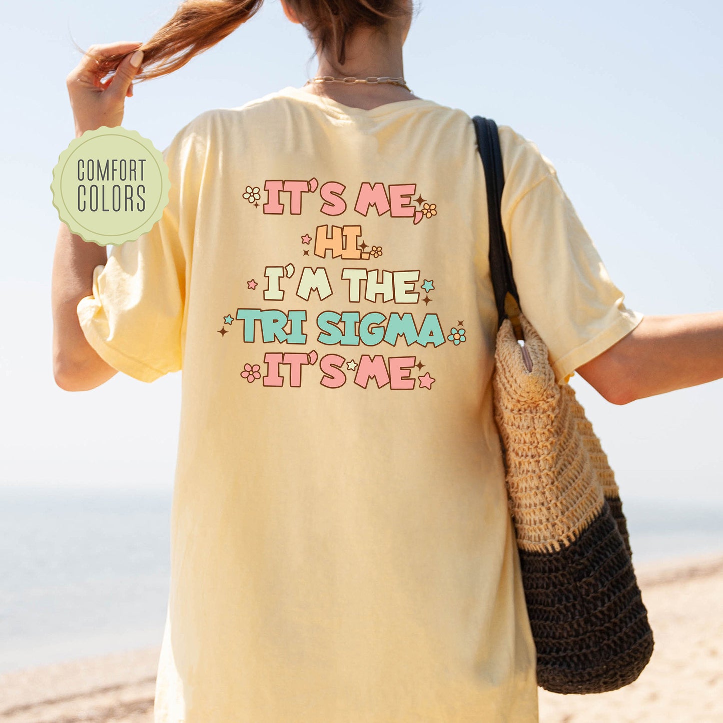 Sigma Sigma Sigma Signature Chic Comfort Colors Sorority T-shirt _ 35988g