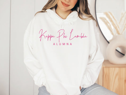 Kappa Phi Lambda Vintage Alumna Sorority Hoodie _ 3501g