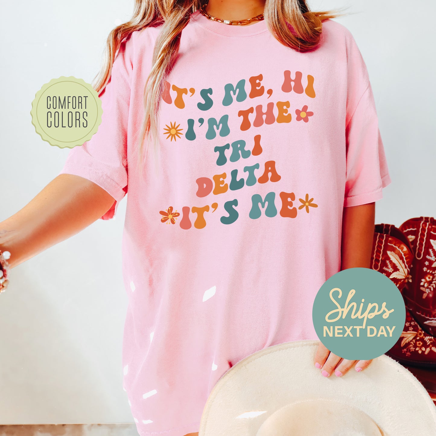 Delta Delta Delta Style Comfort Colors Sorority T-shirt _ 36001g