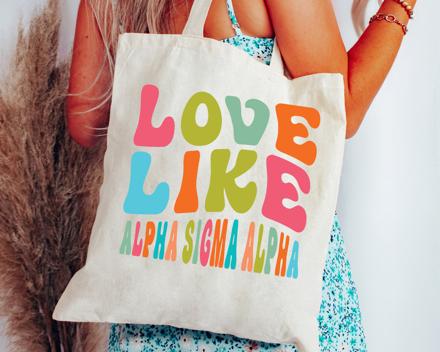 Alpha Sigma Alpha Love Like Sorority Tote Bag _ 34340g
