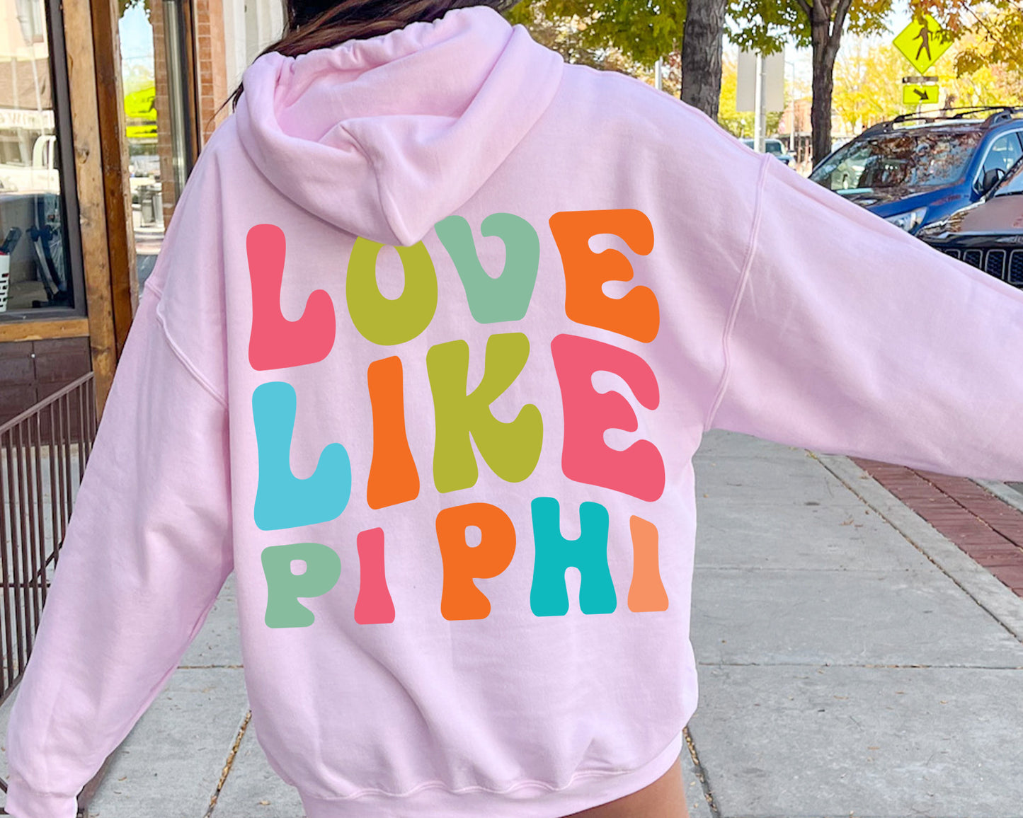 Pi Beta Phi Blissful and Vibrant Sorority Hoodie _ 33174g