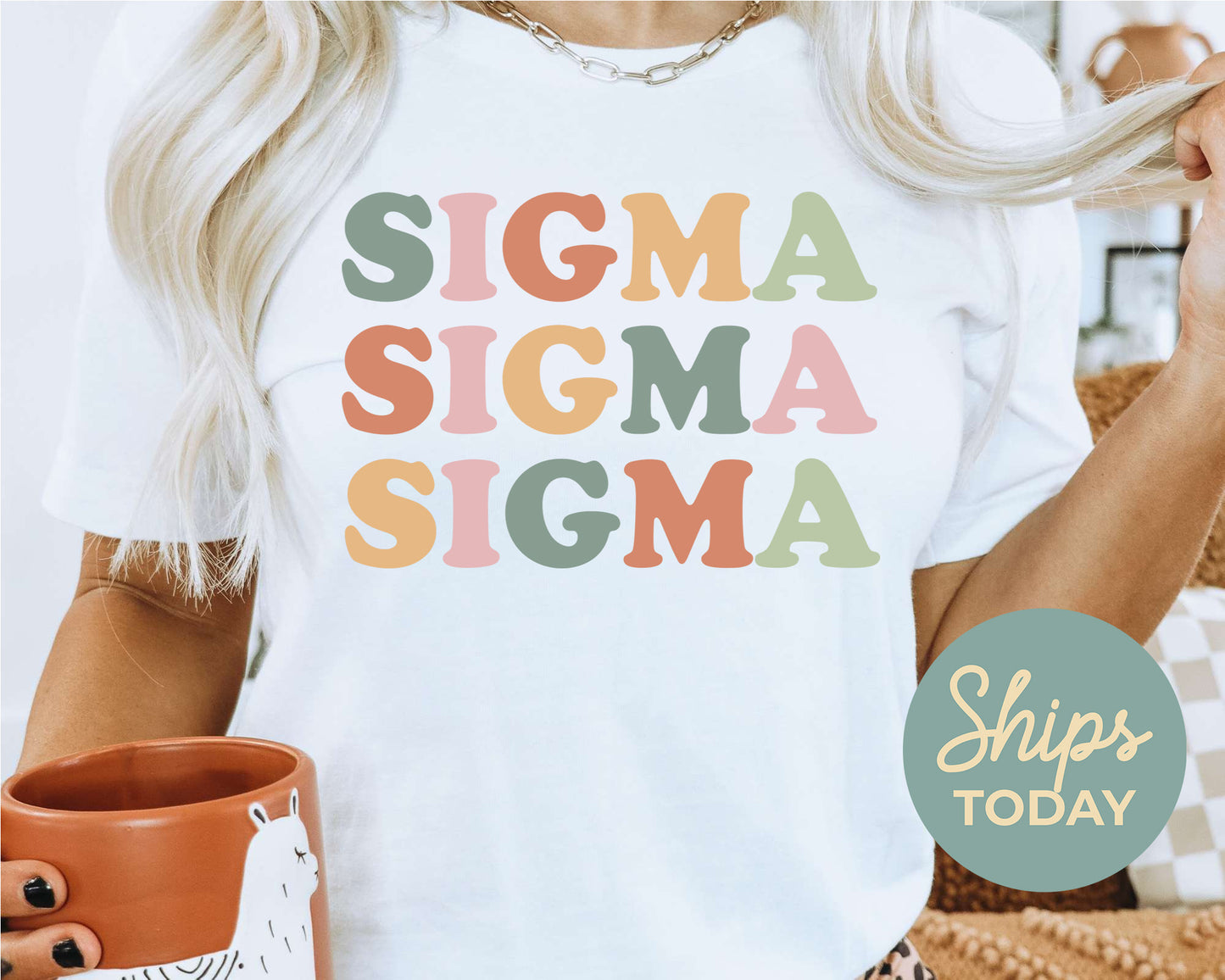 Sigma Sigma Sigma Bright and Proud Sorority T-shirt _ 437g