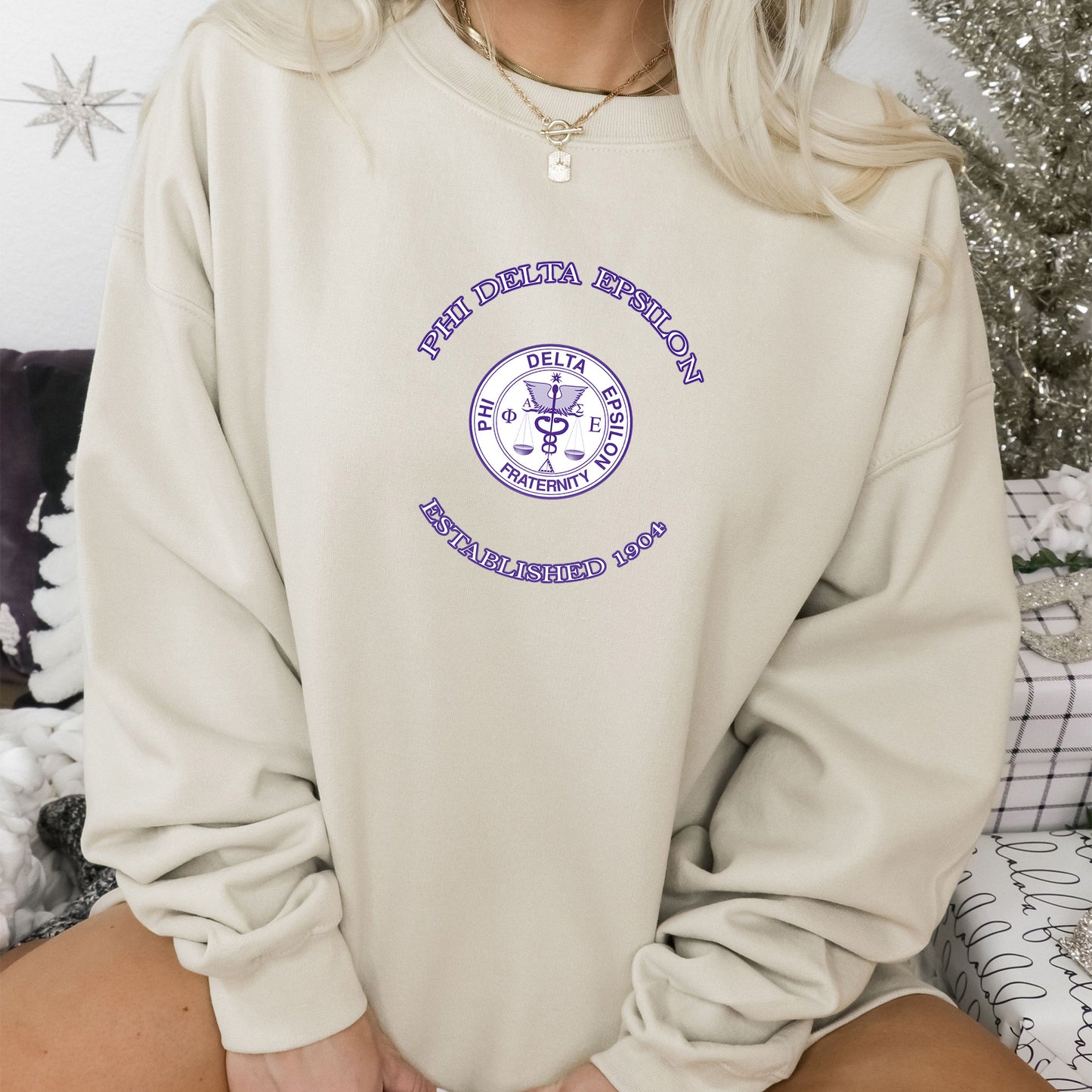 Phi Delta Epsilon Iconic Insignia COED Sweatshirt _ 35674g