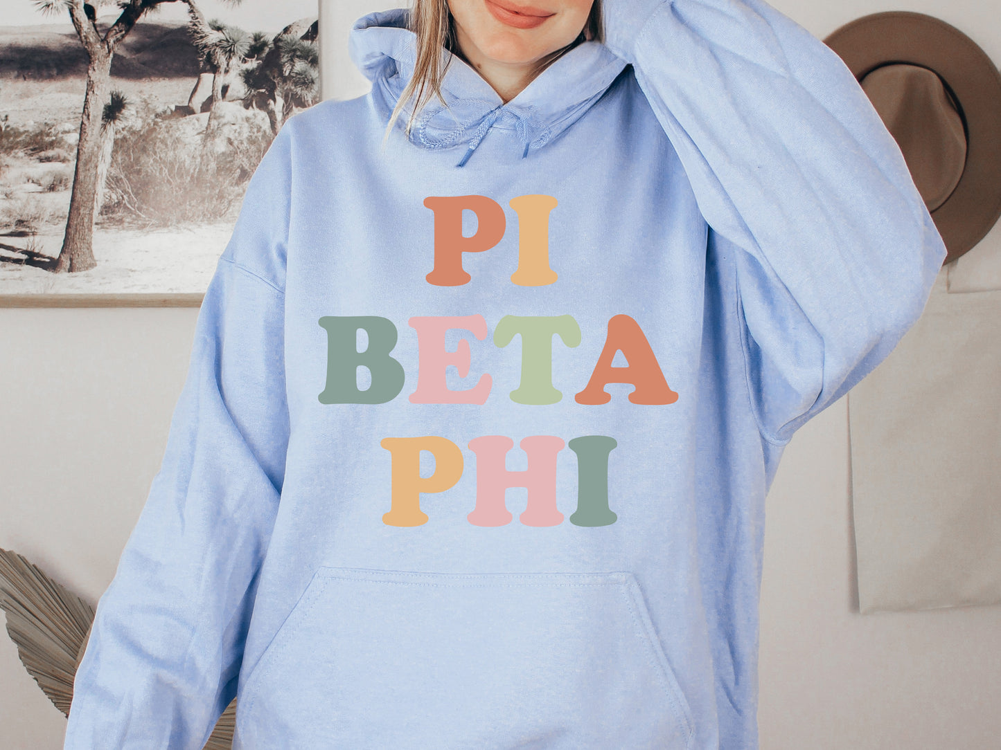 Pi Beta Phi Bright and Proud Sorority Hoodie _ 434g