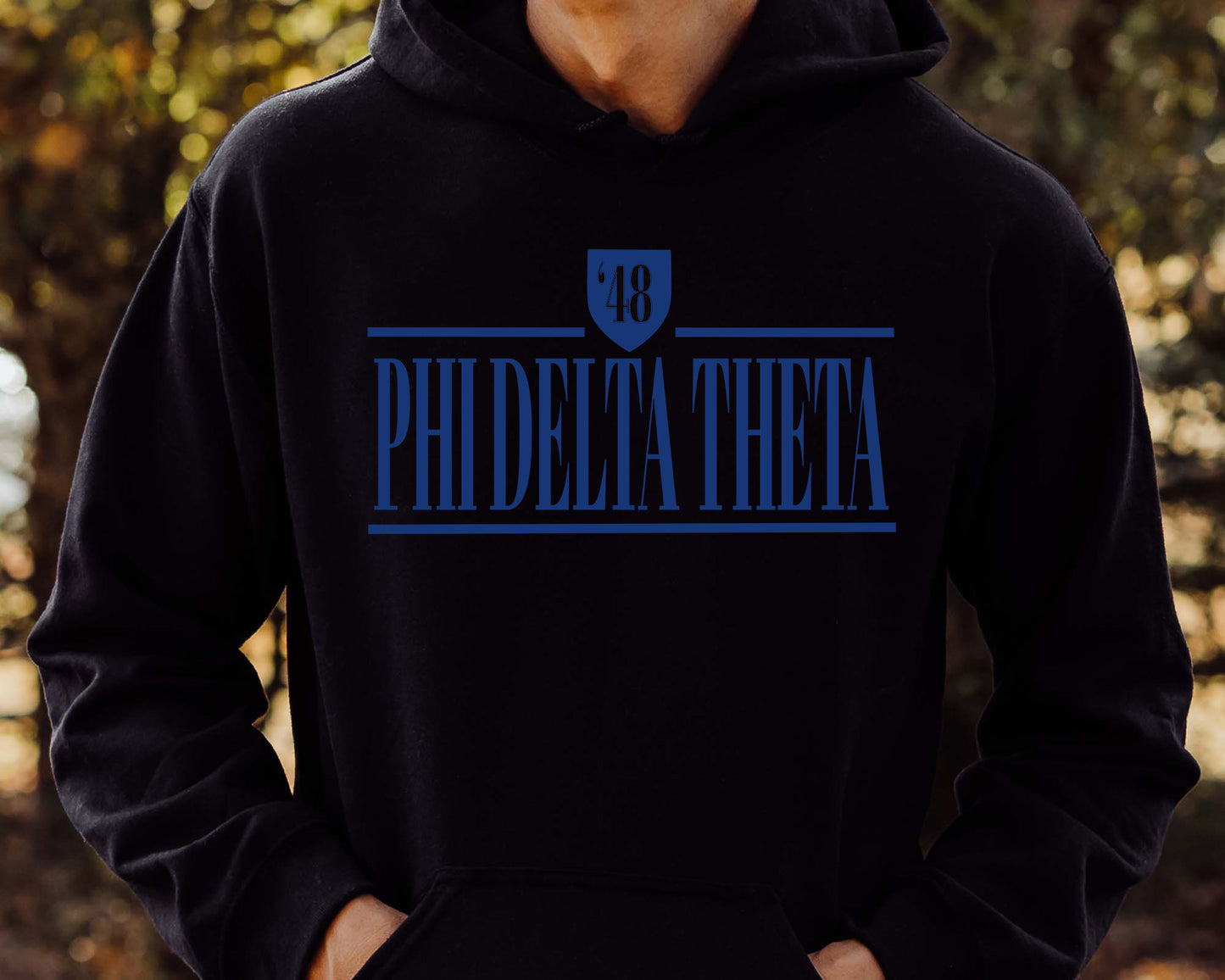 Phi Delta Theta Shield Fraternity Hoodie _ 1197g