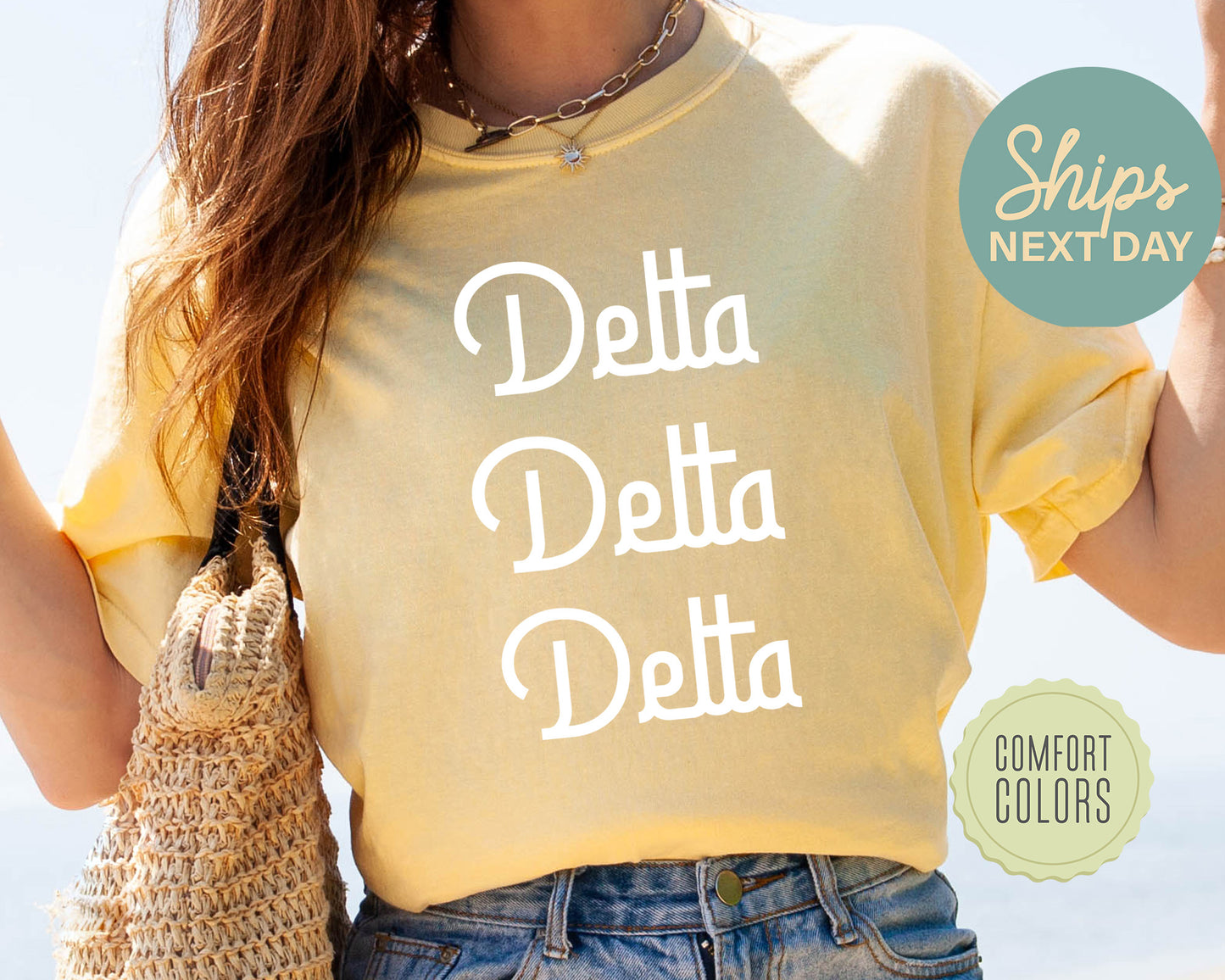 Delta Delta Delta All About That Pop Comfort Colors Sorority T-shirt _ 2691g