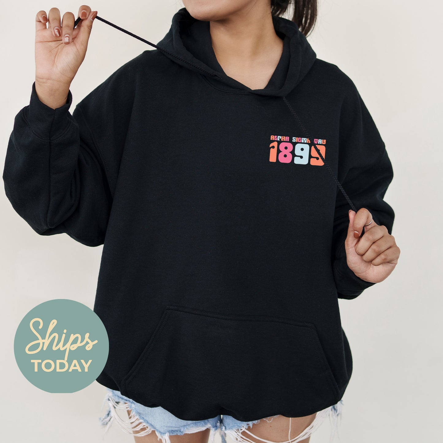Alpha Sigma Tau Vibrant Verve Sorority Hoodie _ 32608g