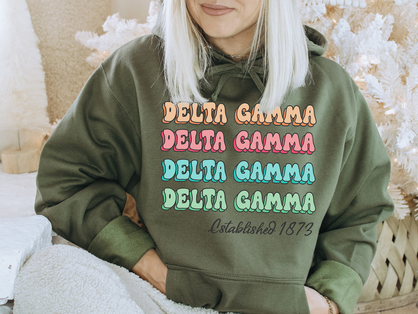Delta Gamma Lucy Sorority Hoodie _ 269g