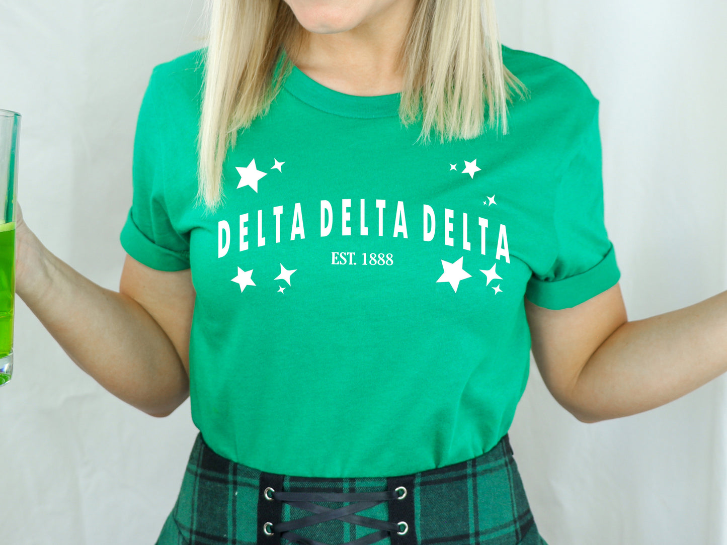 Delta Delta Delta Arched Star Sorority T-shirt _ 2274g