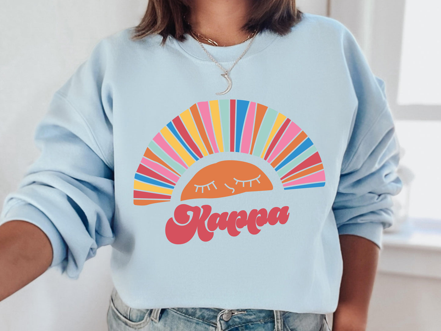 Kappa Kappa Gamma Sunshine Sorority Sweatshirt _ 3324g