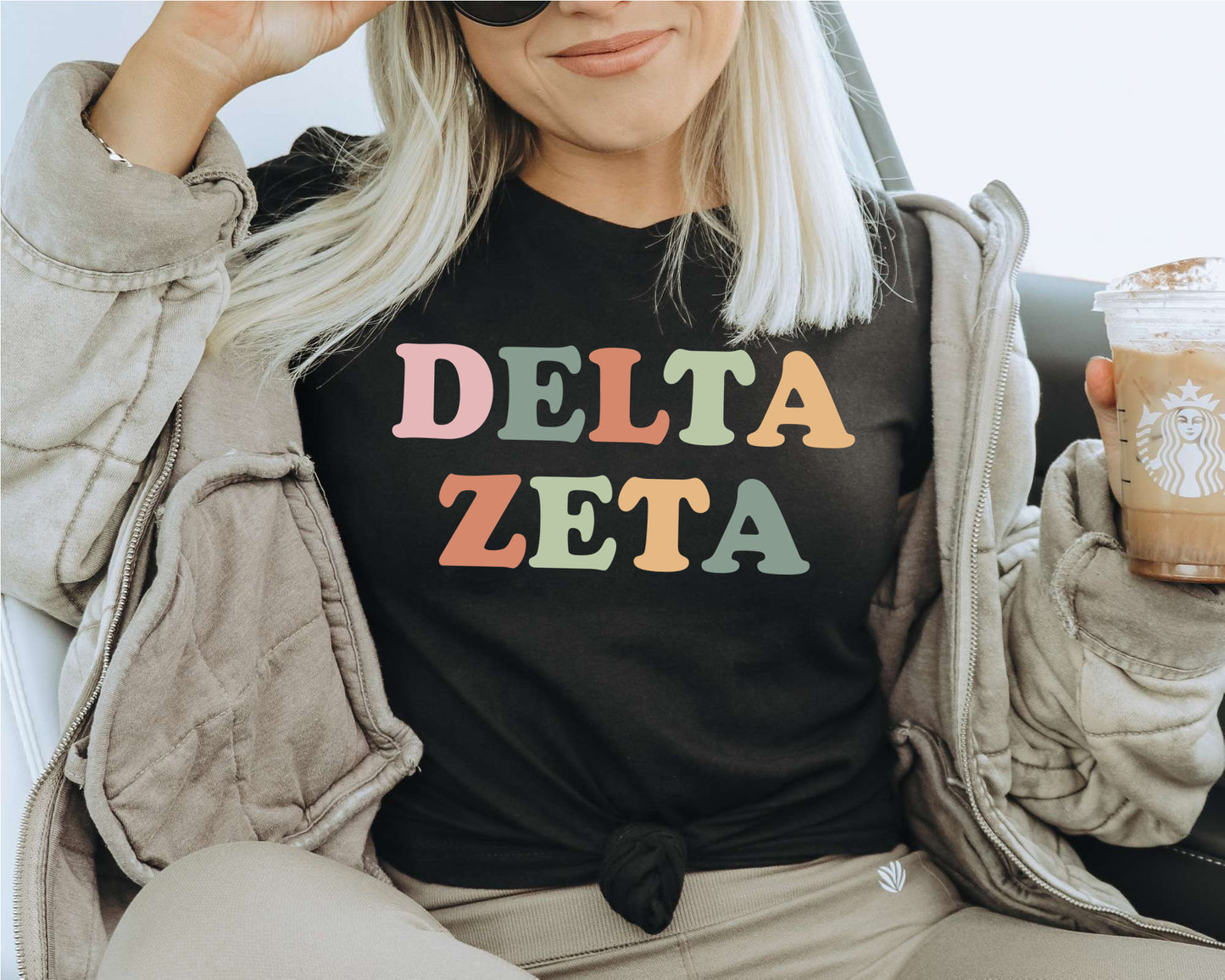 Delta Zeta Bright and Proud Sorority T-shirt _ 427g