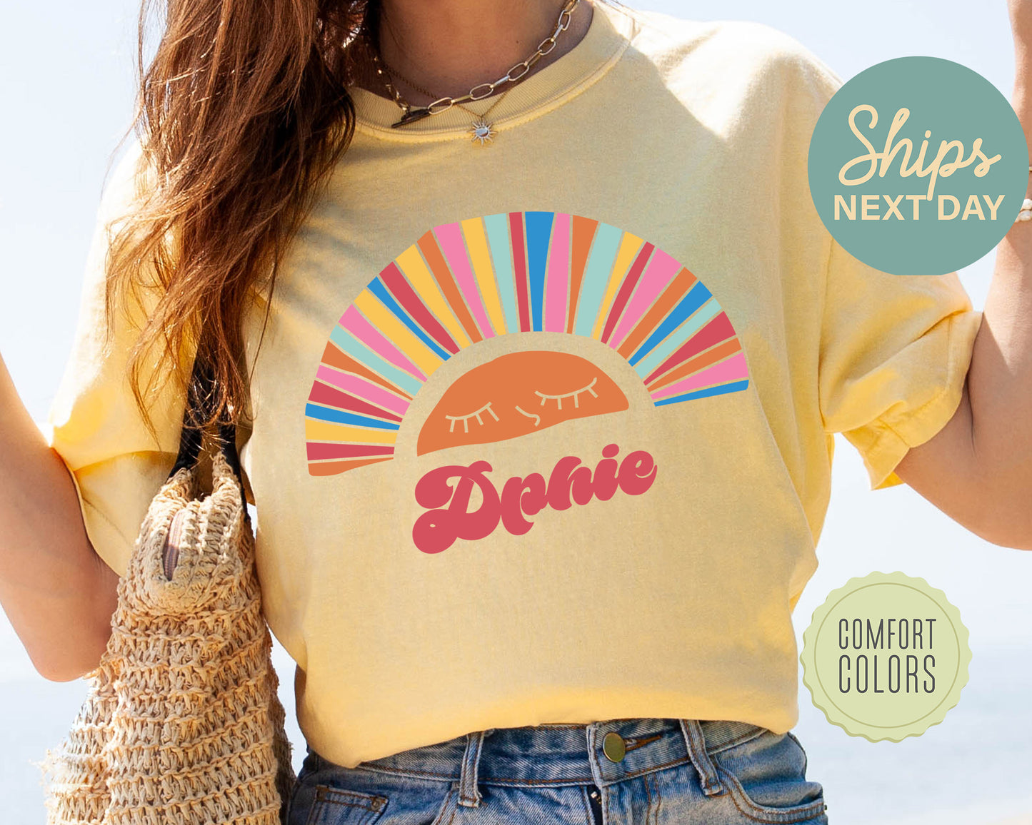 Delta Phi Epsilon Sunshine Comfort Colors Sorority T-shirt _ 3319g