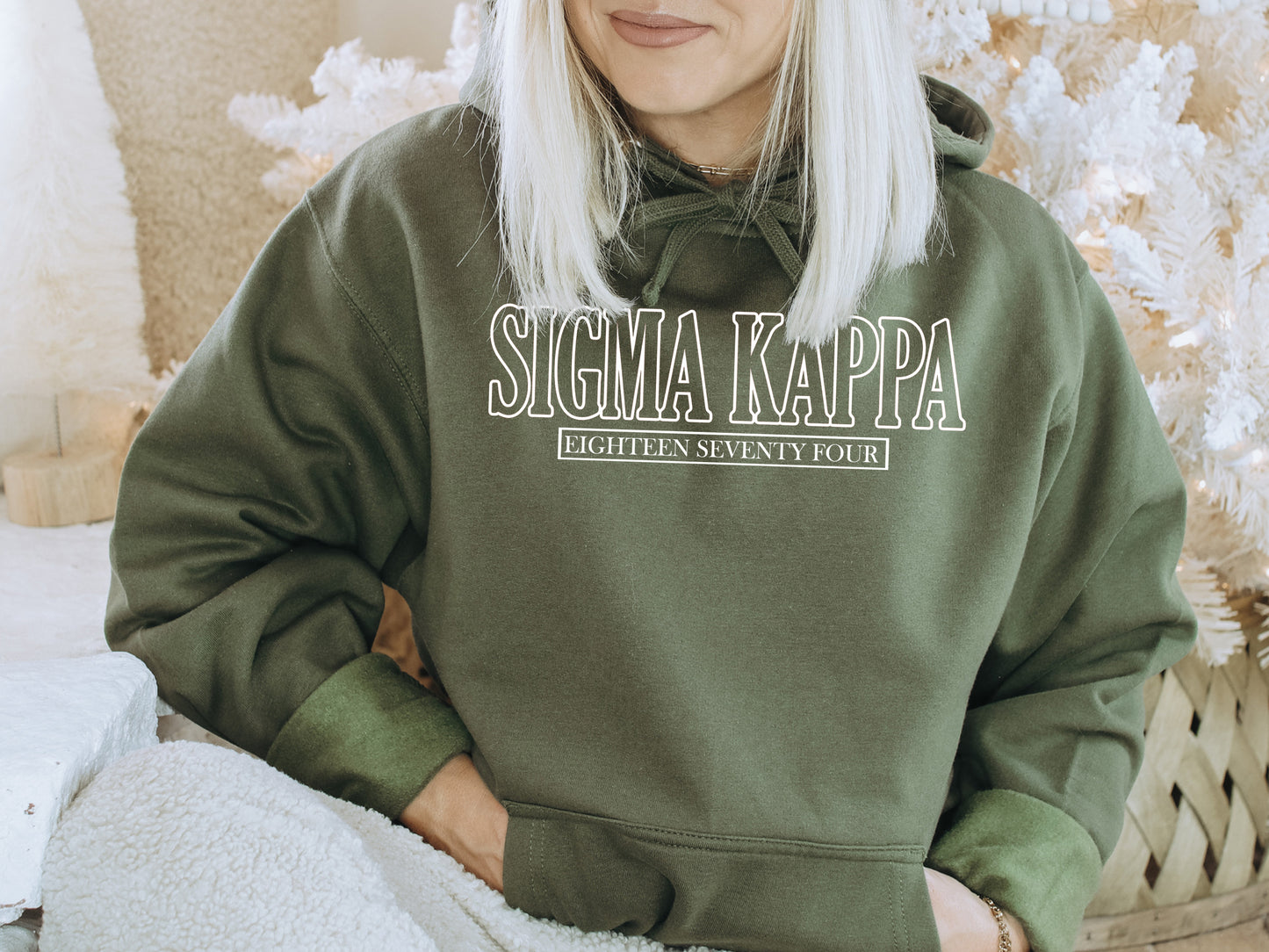 Sigma Kappa Stencil Stacked Sorority Hoodie _ 2156g