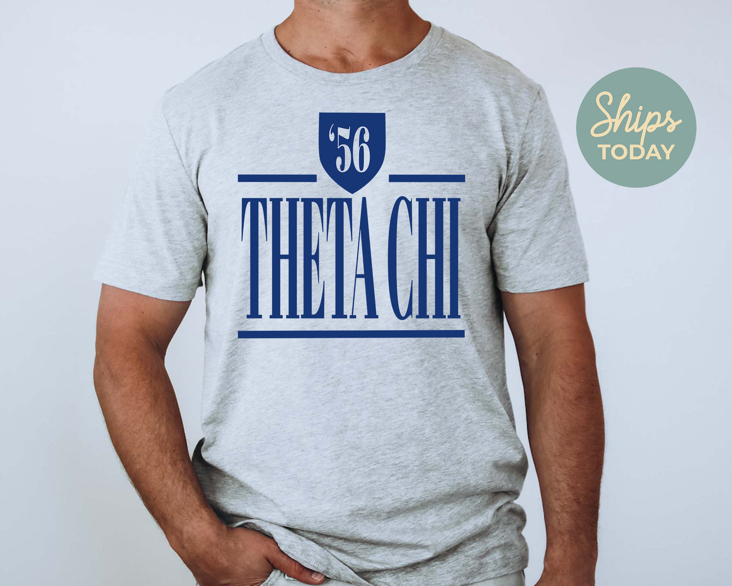 Theta Chi Shield Fraternity T-shirt _ 1211g