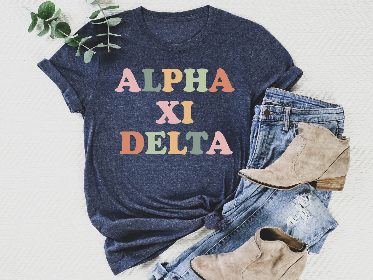 Alpha Xi Delta Bright and Proud Sorority T-shirt _ 422g