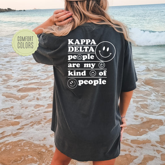 Kappa Delta My Kind of People Comfort Colors Sorority T-shirt _ 33274g