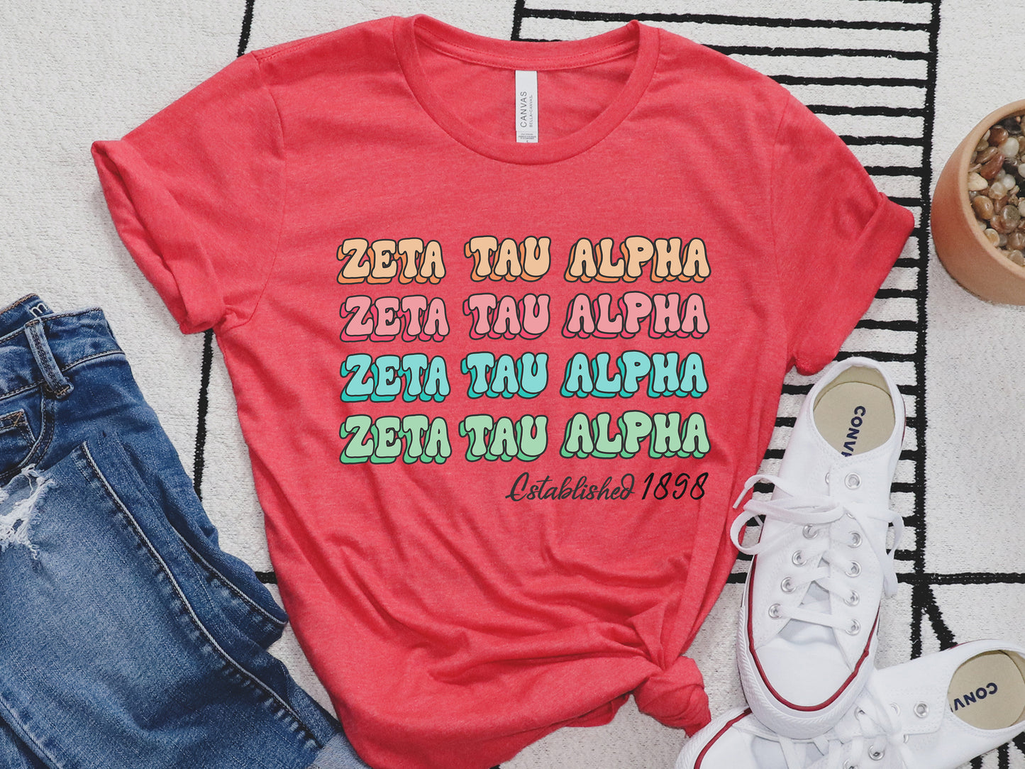 Zeta Tau Alpha Lucy Sorority T-shirt _ 283g