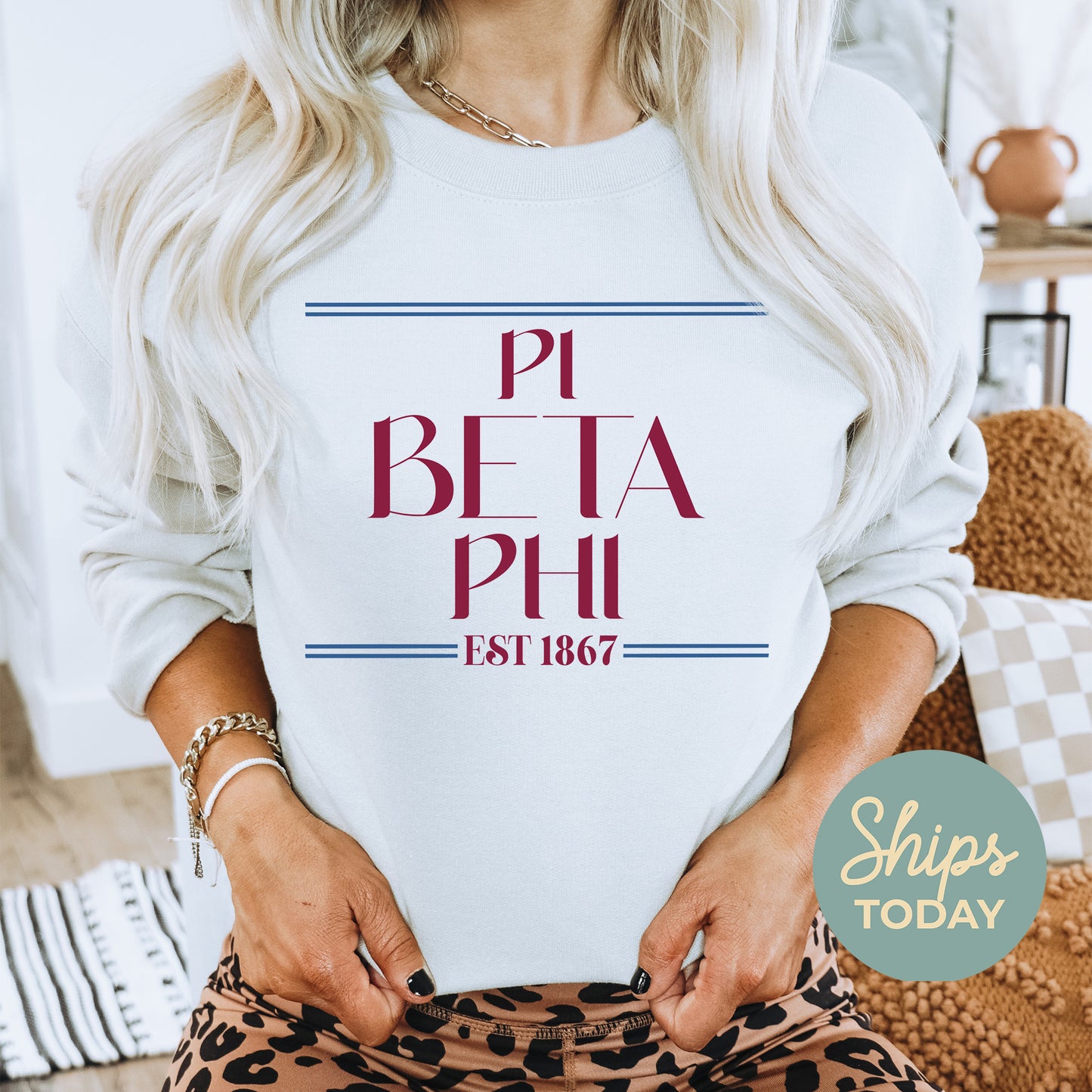 Pi Beta Phi Greek Harmony Sorority Sweatshirt _ 34984g