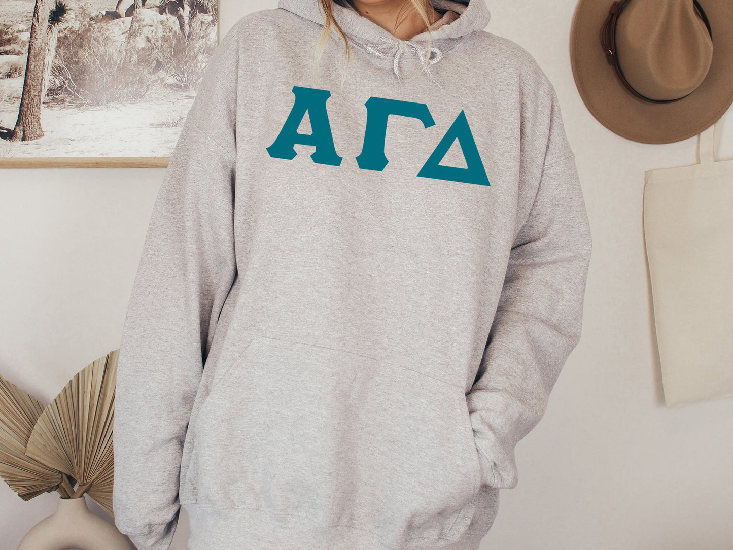 Alpha Gamma Delta Back to the Basics Sorority Hoodie _ 625g