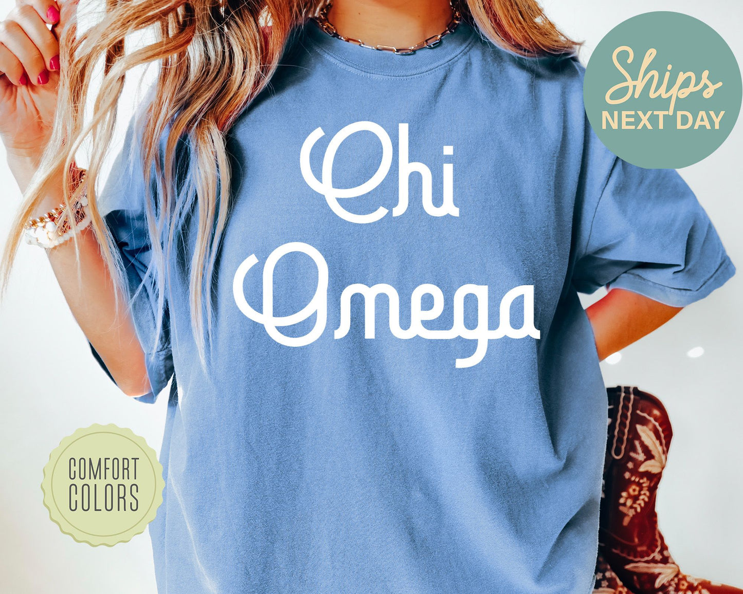 Chi Omega All About That Pop Comfort Colors Sorority T-shirt _ 2690g