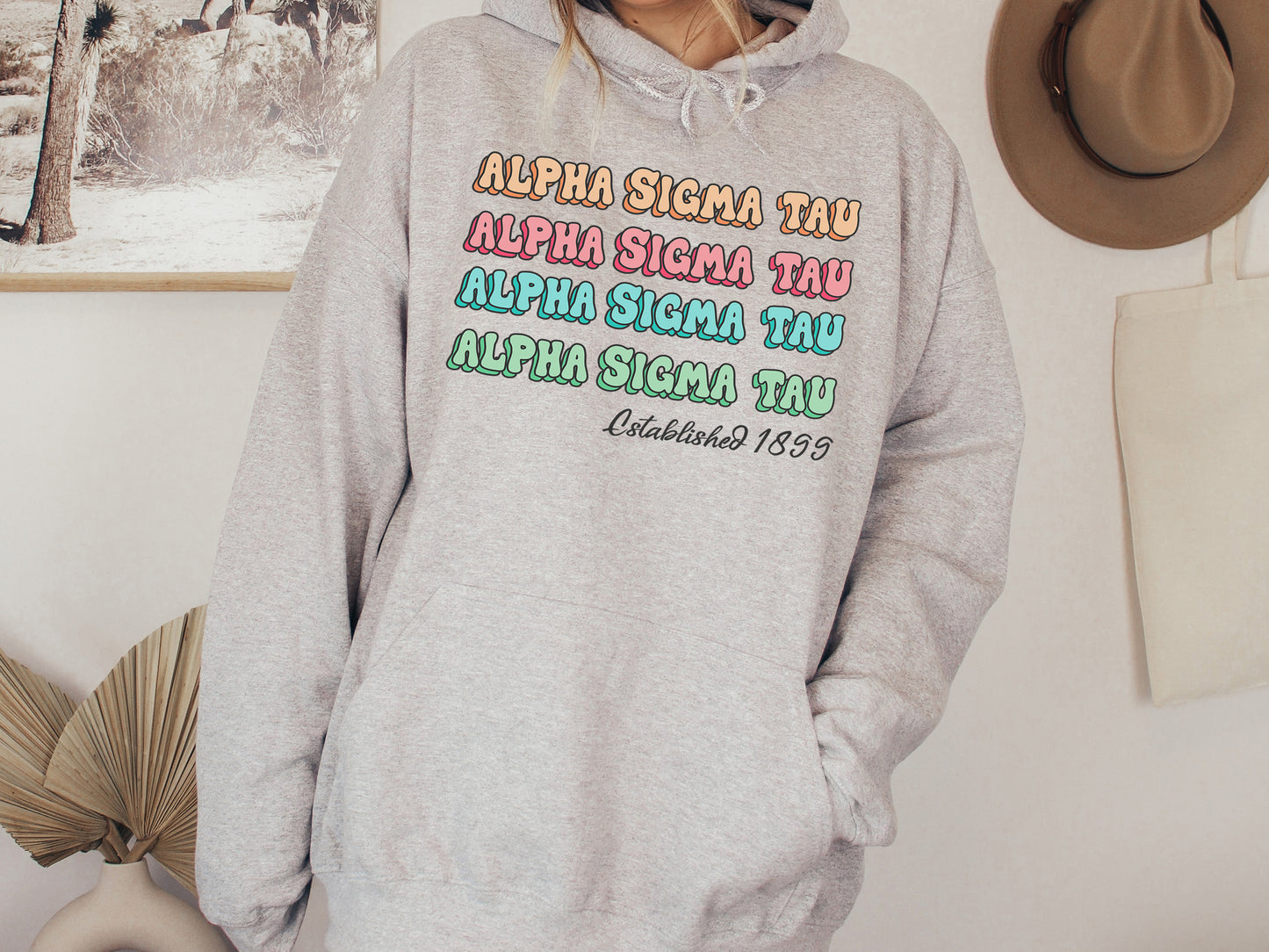 Alpha Sigma Tau Lucy Sorority Hoodie _ 265g