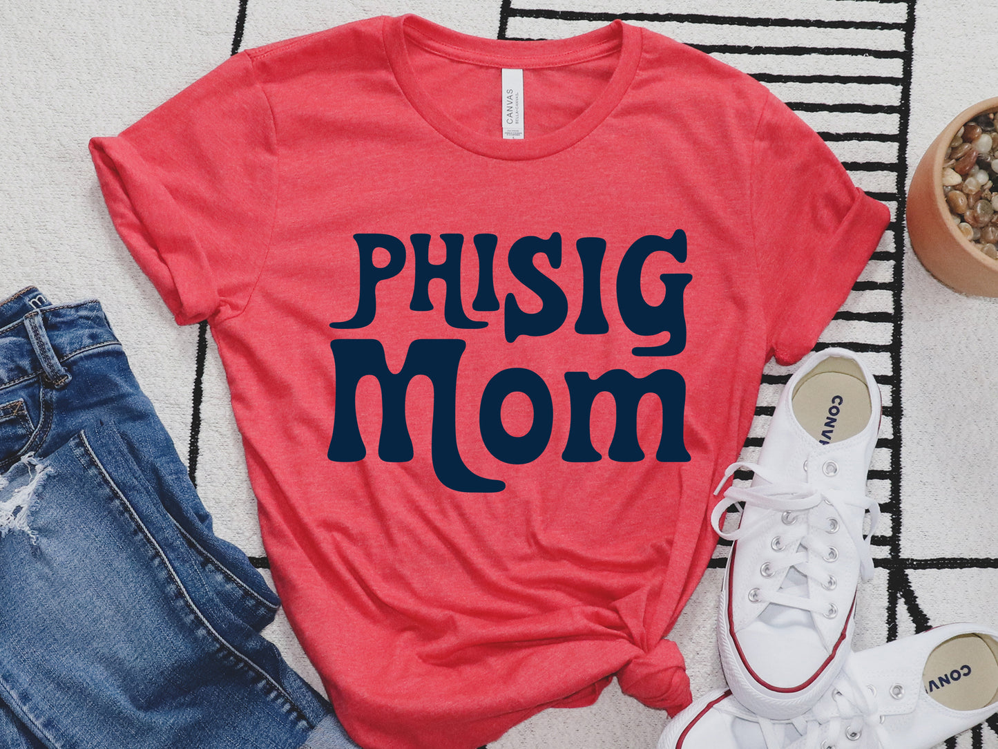 Phi Sigma Sigma Got it from my Mom Sorority T-shirt _ 3090g