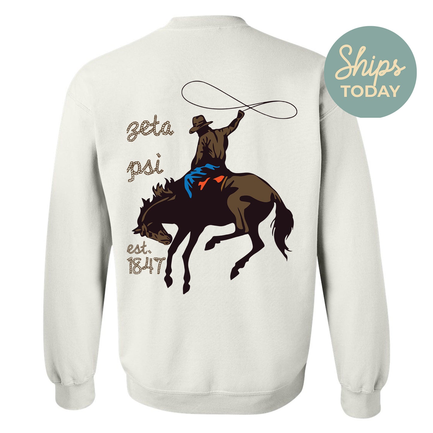 Zeta Psi Cowboy Fraternity Sweatshirt _ 31210g