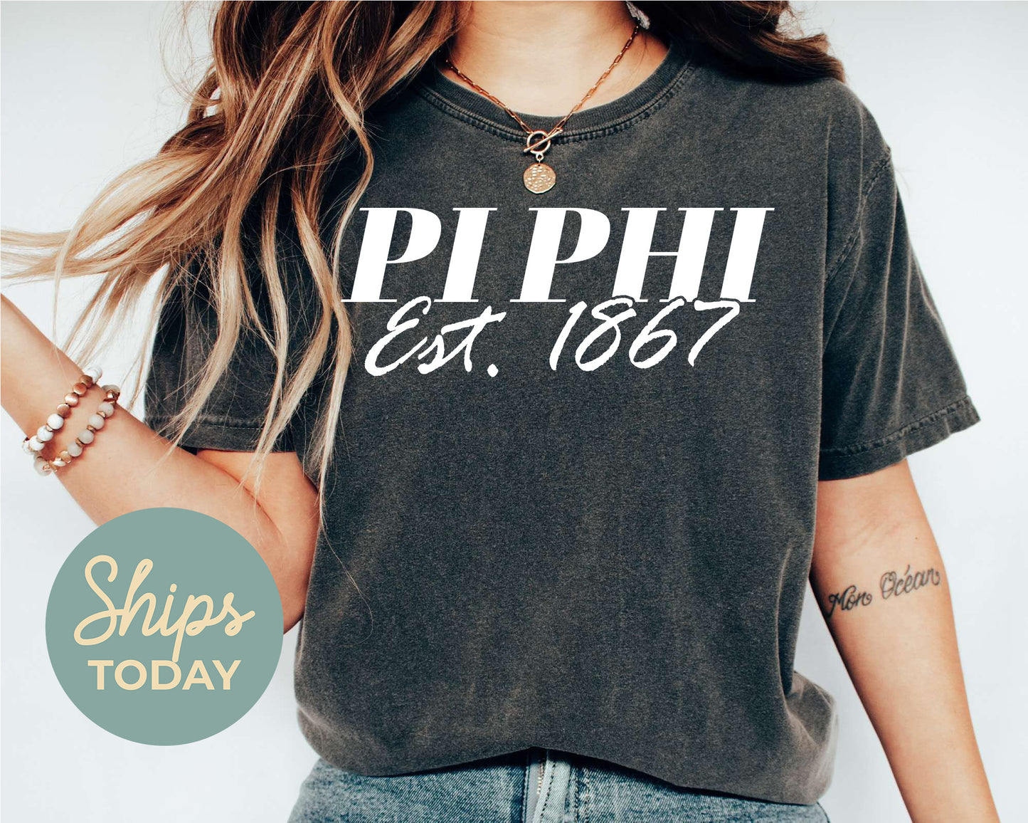 Pi Beta Phi Mom Sorority T-shirt _ 30837g