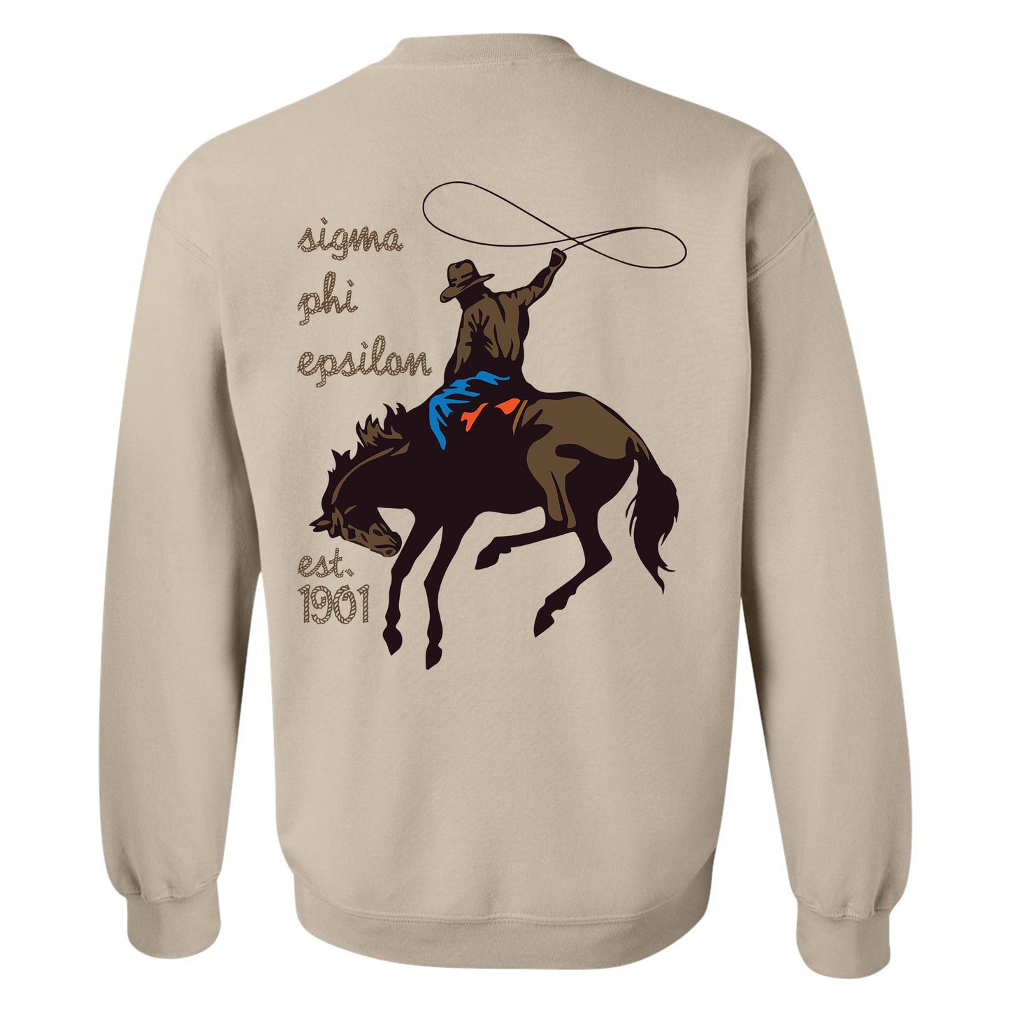 Sigma Phi Epsilon Cowboy Fraternity Sweatshirt _ 31204g