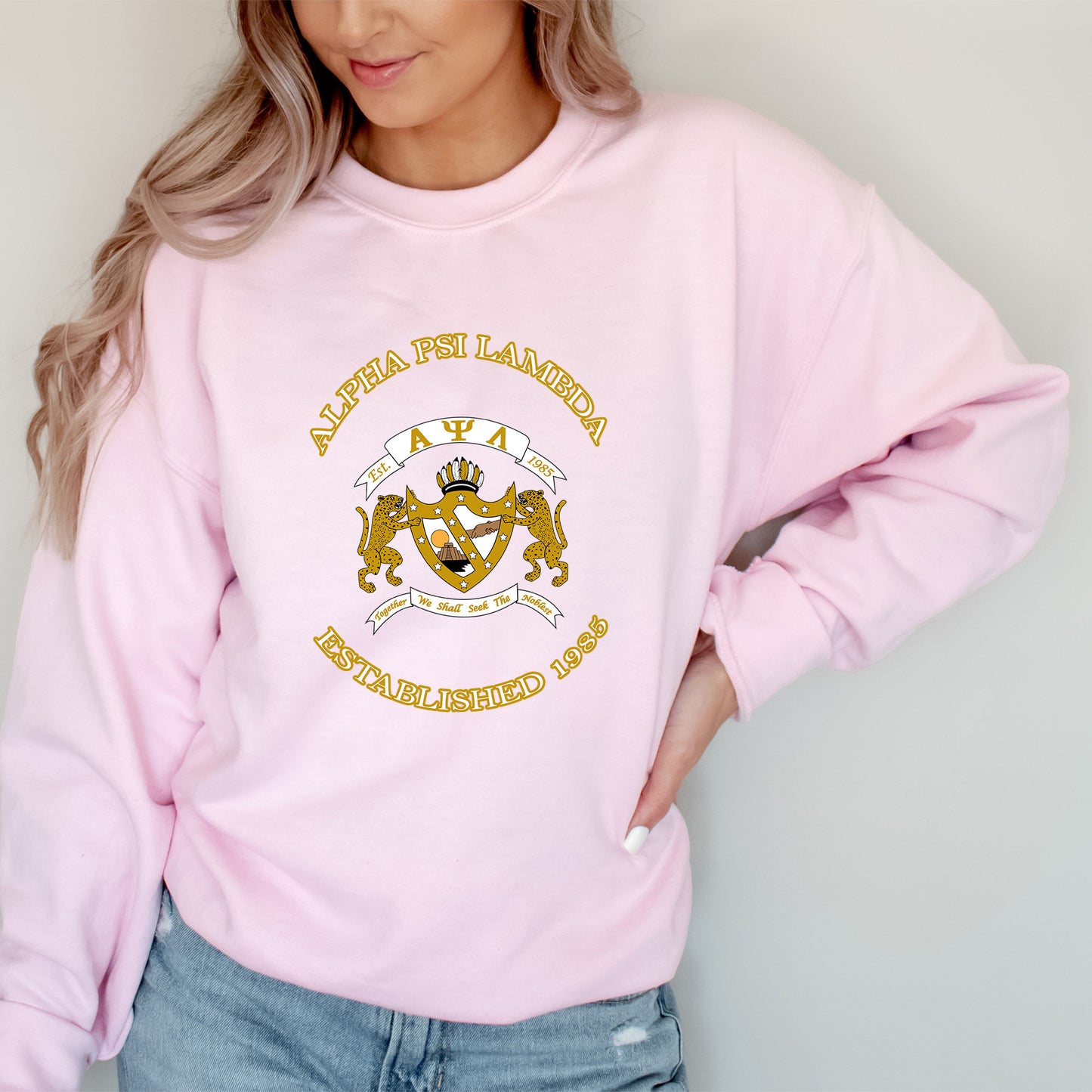 Alpha Psi Lambda Iconic Insignia COED Sweatshirt _ 35666g