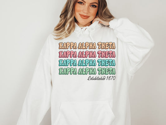 Kappa Alpha Theta Lucy Sorority Hoodie _ 273g