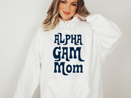Alpha Gamma Delta Got it from my Mom Sorority Hoodie _ 3074g