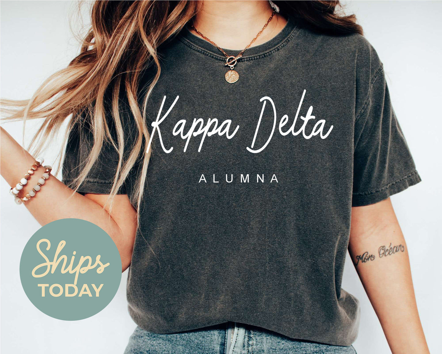 Kappa Delta Flashy Alumna Sorority T-shirt _ 2541g