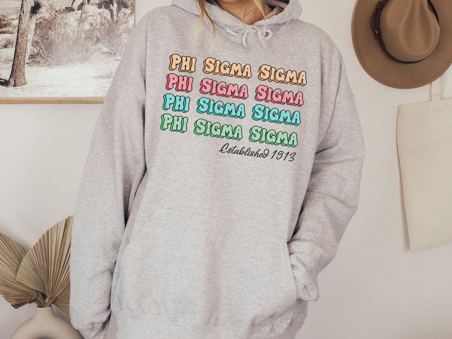 Phi Sigma Sigma Lucy Sorority Hoodie _ 277g