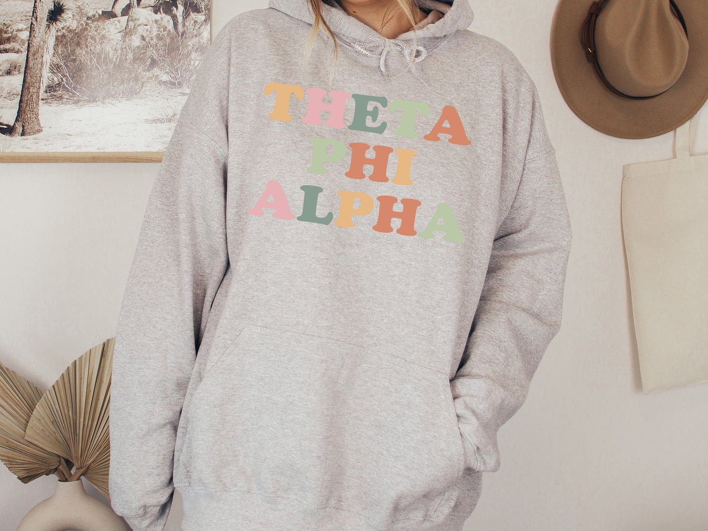 Theta Phi Alpha Bright and Proud Sorority Hoodie _ 438g