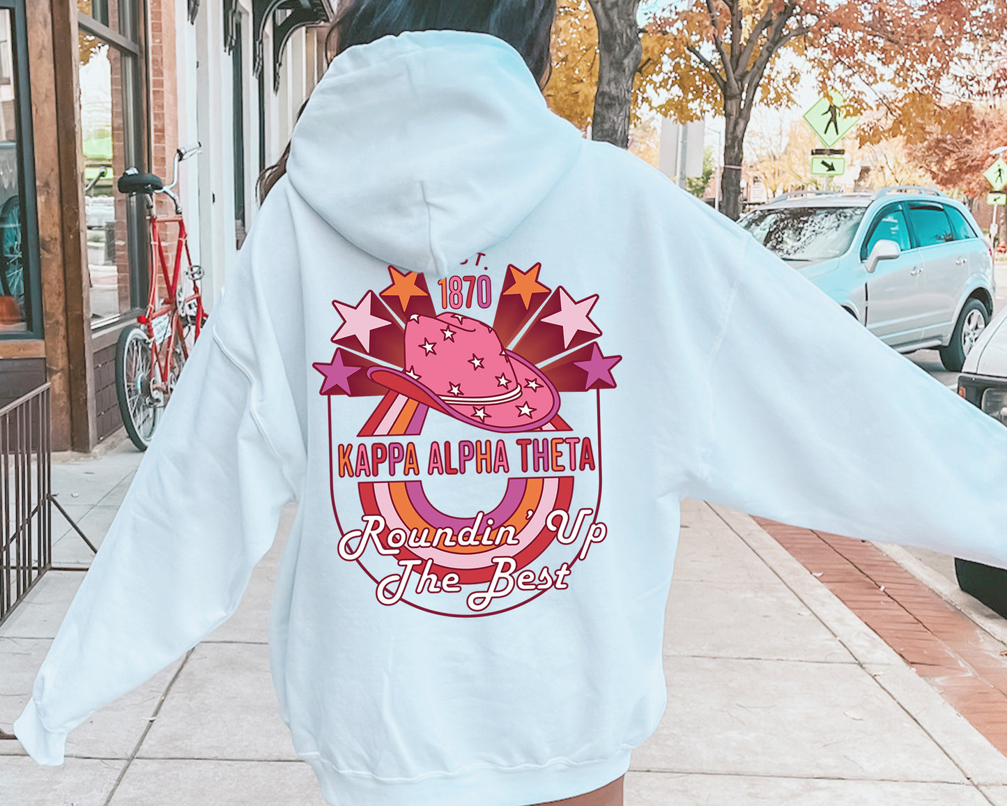 Kappa Alpha Theta Roundin' up the Best Sorority Hoodie _ 32909g