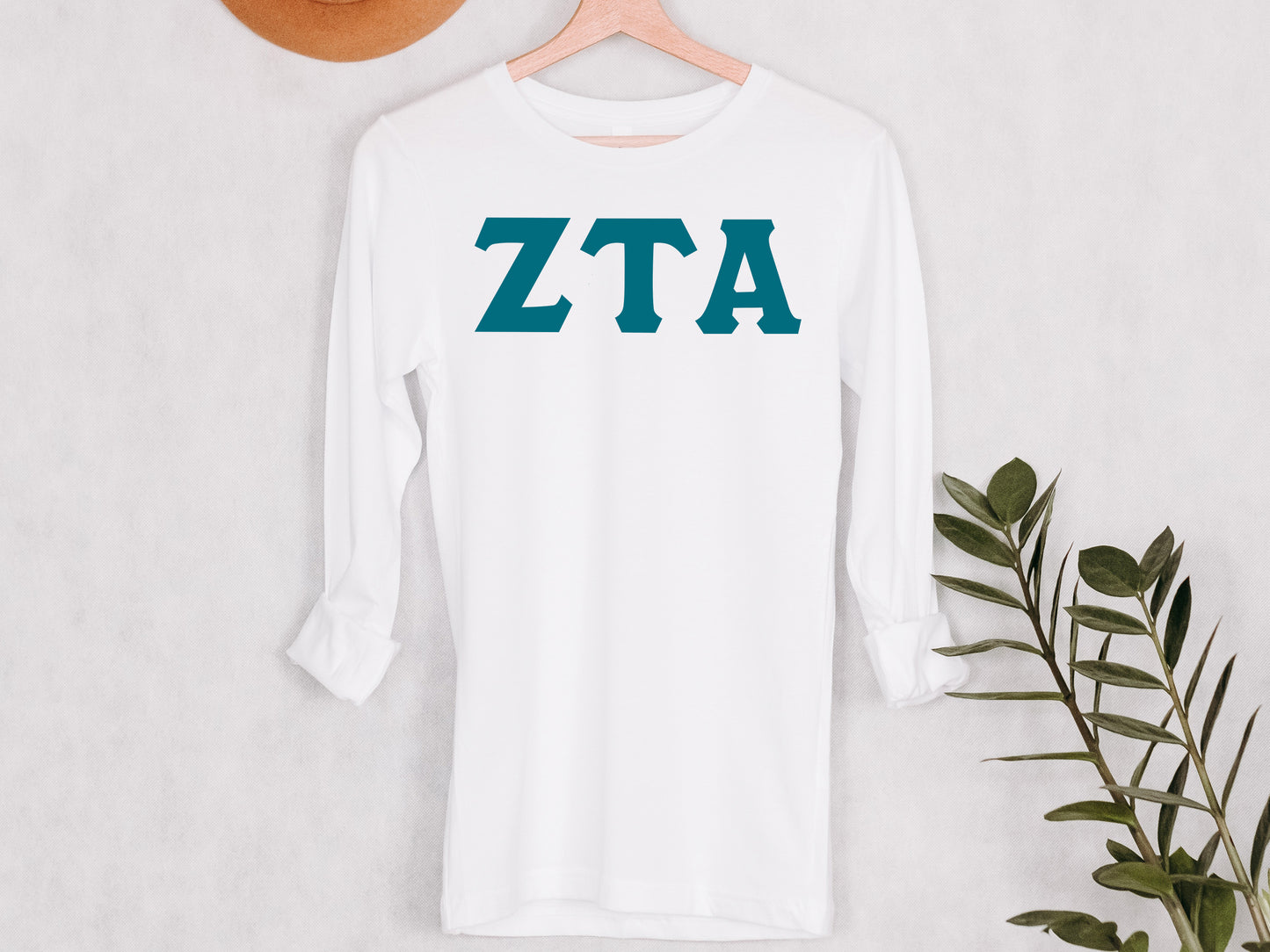 Zeta Tau Alpha Back to the Basics Sorority Long Sleeve T-shirt _ 647g
