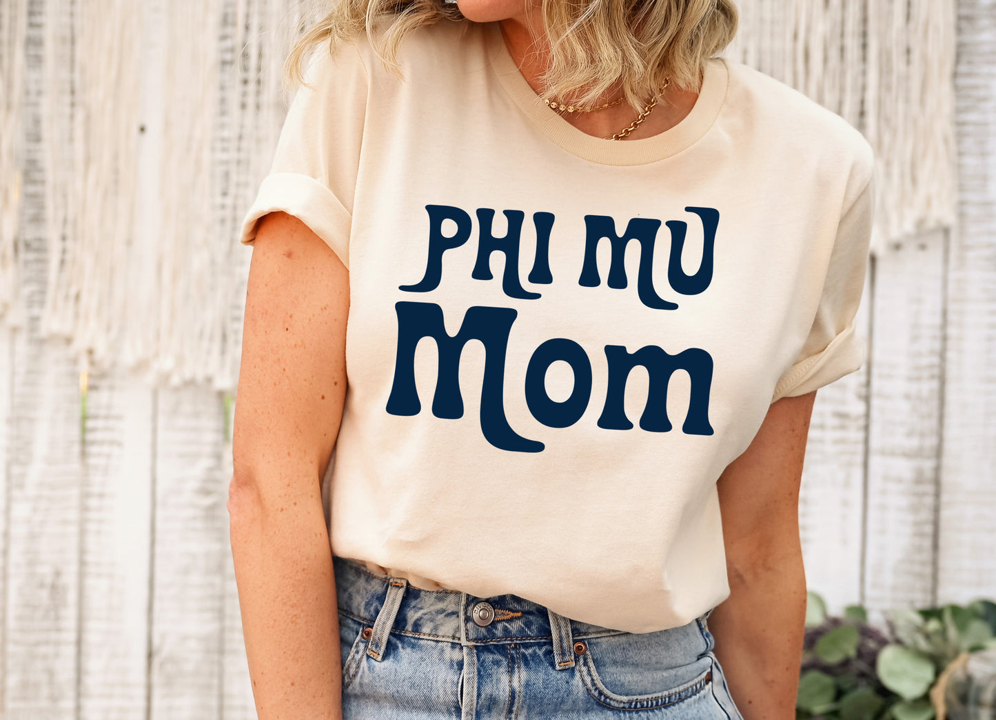 Phi Mu Got it from my Mom Sorority T-shirt _ 3089g