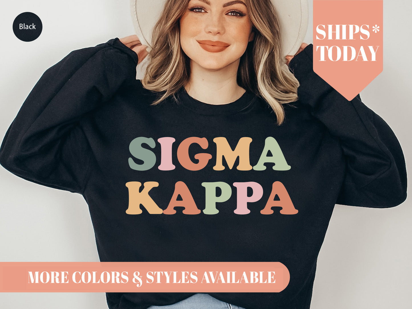 Sigma Kappa Bright and Proud Sorority Sweatshirt _ 436g