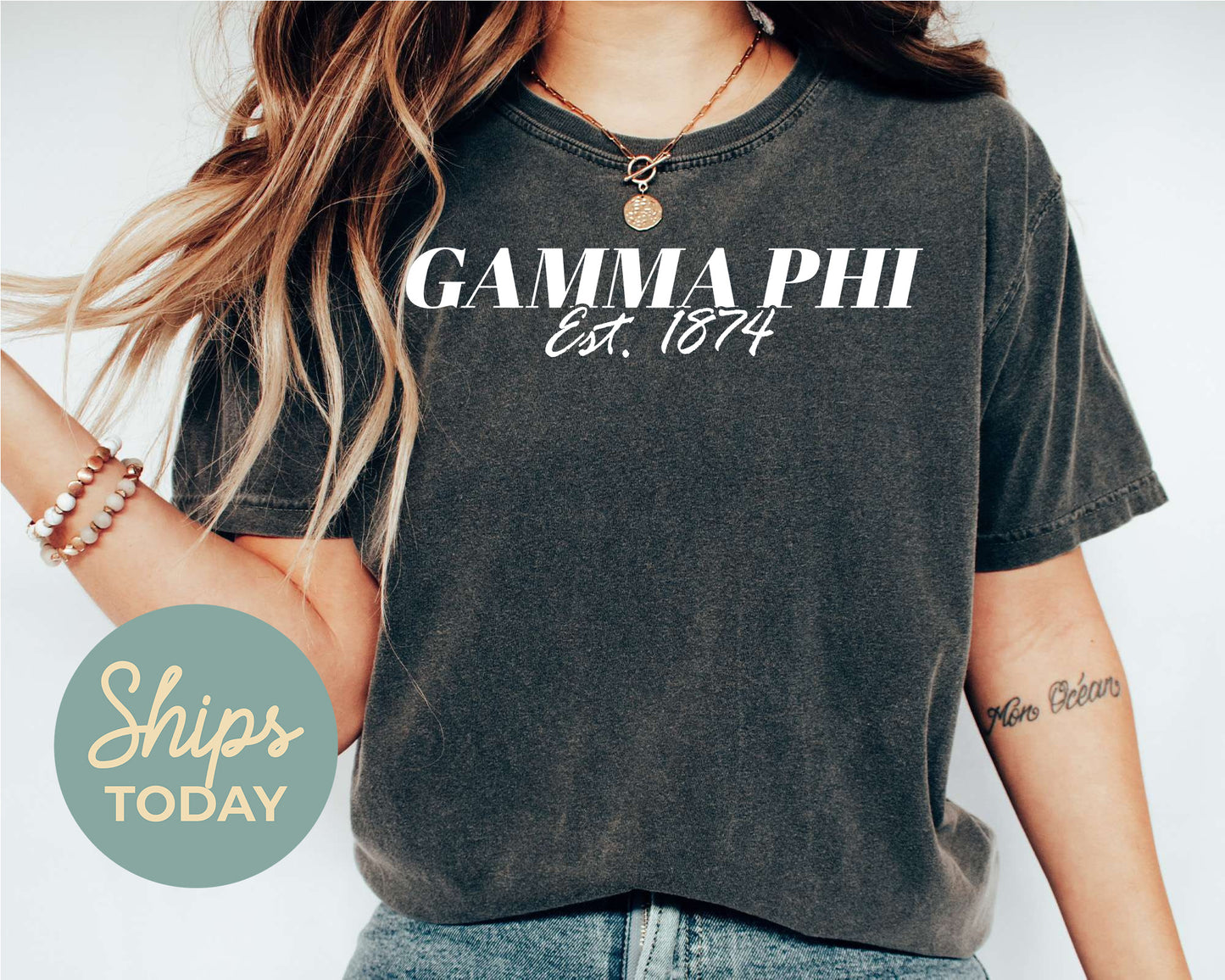 Gamma Phi Beta Mom Sorority T-shirt _ 30831g
