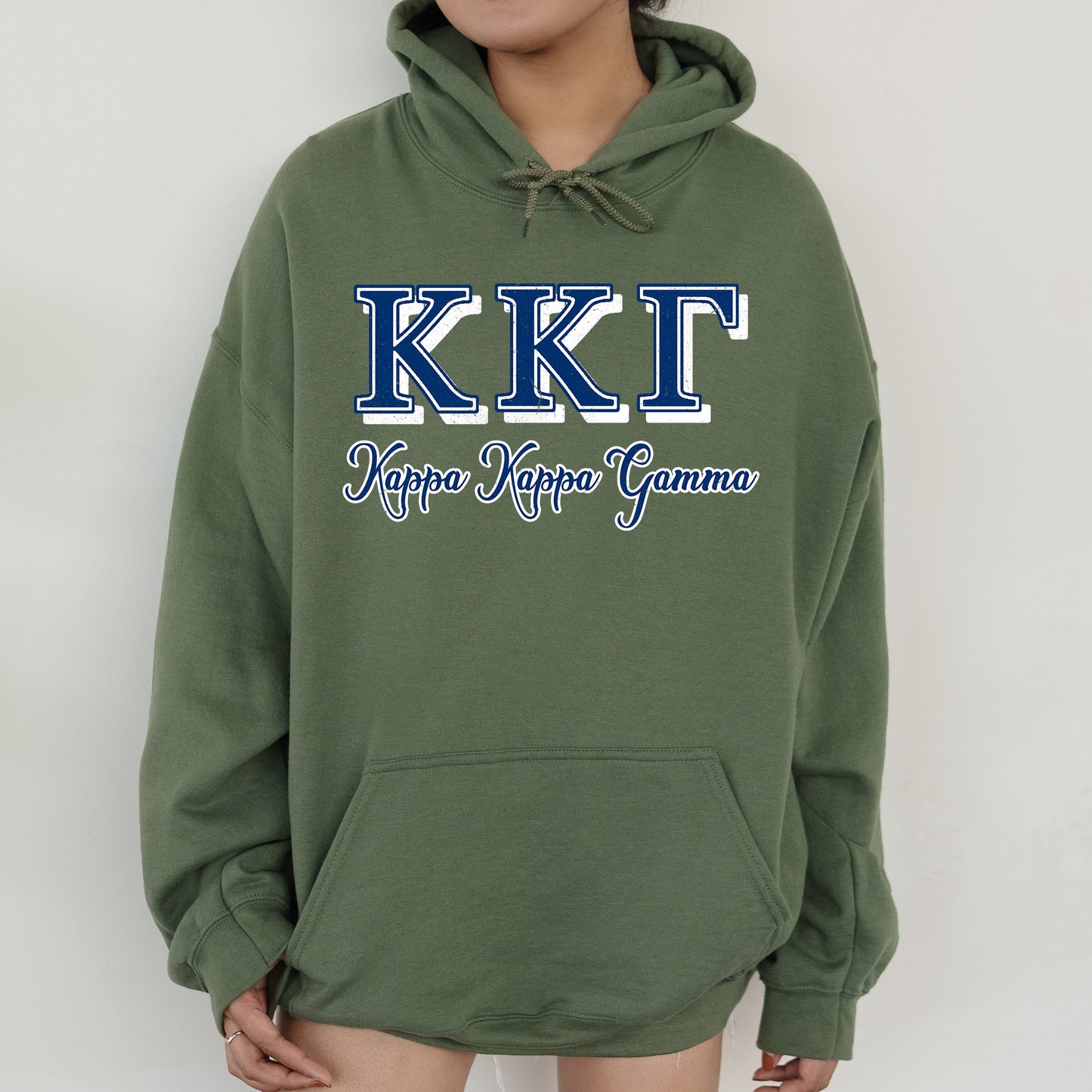 Kappa Kappa Gamma Greek Colors Sorority Hoodie _ 36086g