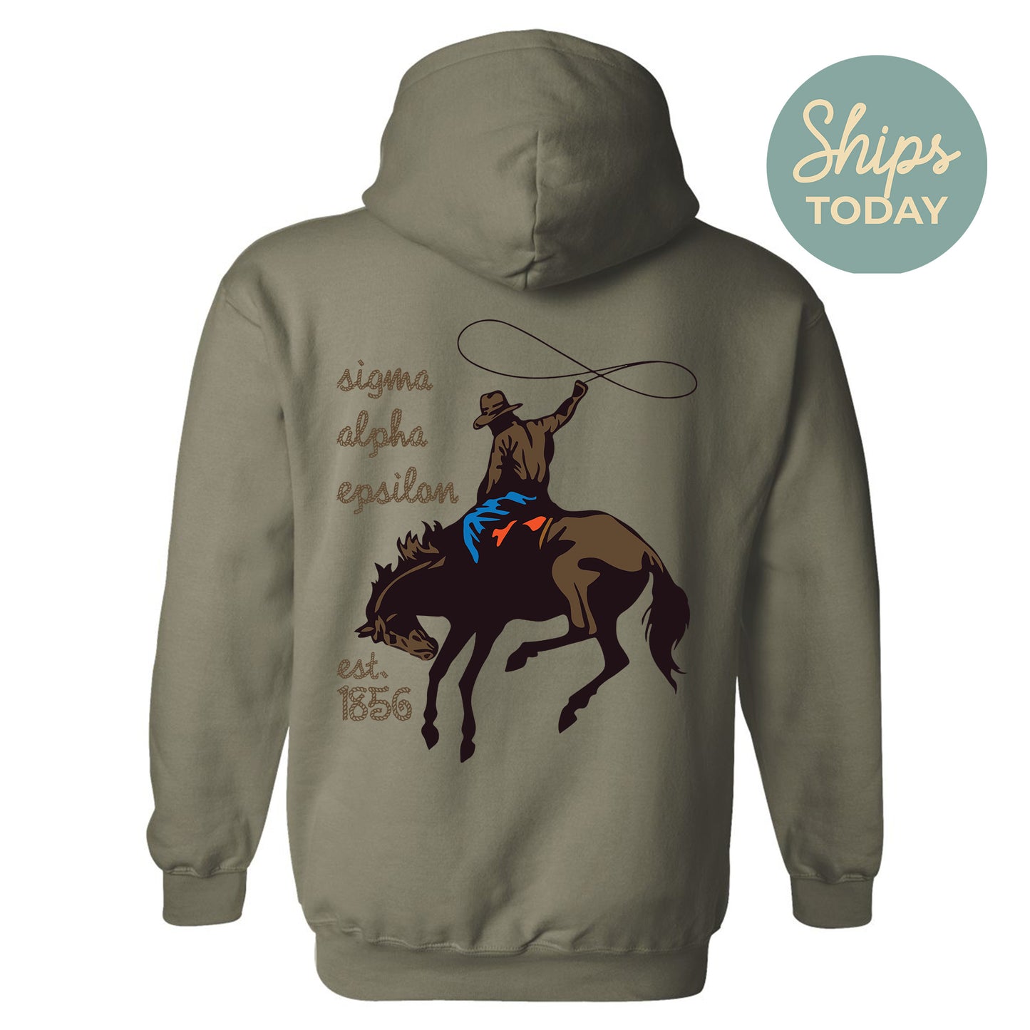 Sigma Alpha Epsilon Cowboy Fraternity Hoodie _ 31200g