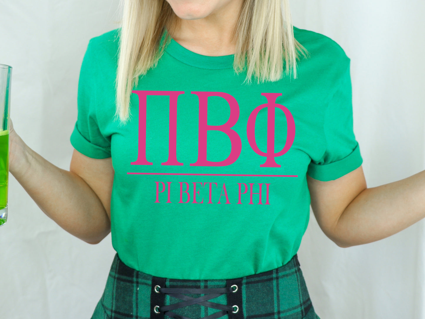 Pi Beta Phi Loud Letters Sorority T-shirt _ 486g