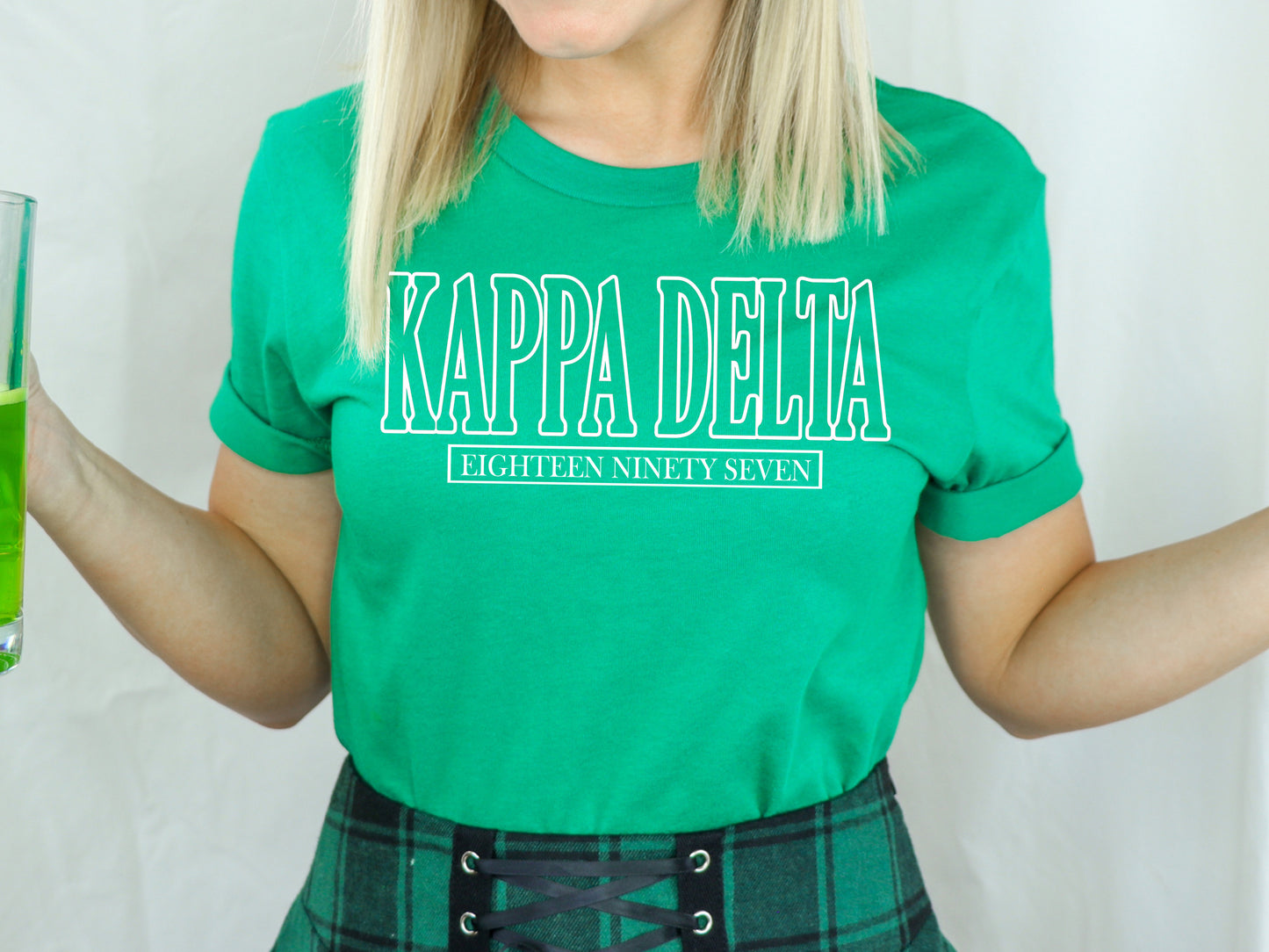 Kappa Delta Stencil Stacked Sorority T-shirt _ 2150g