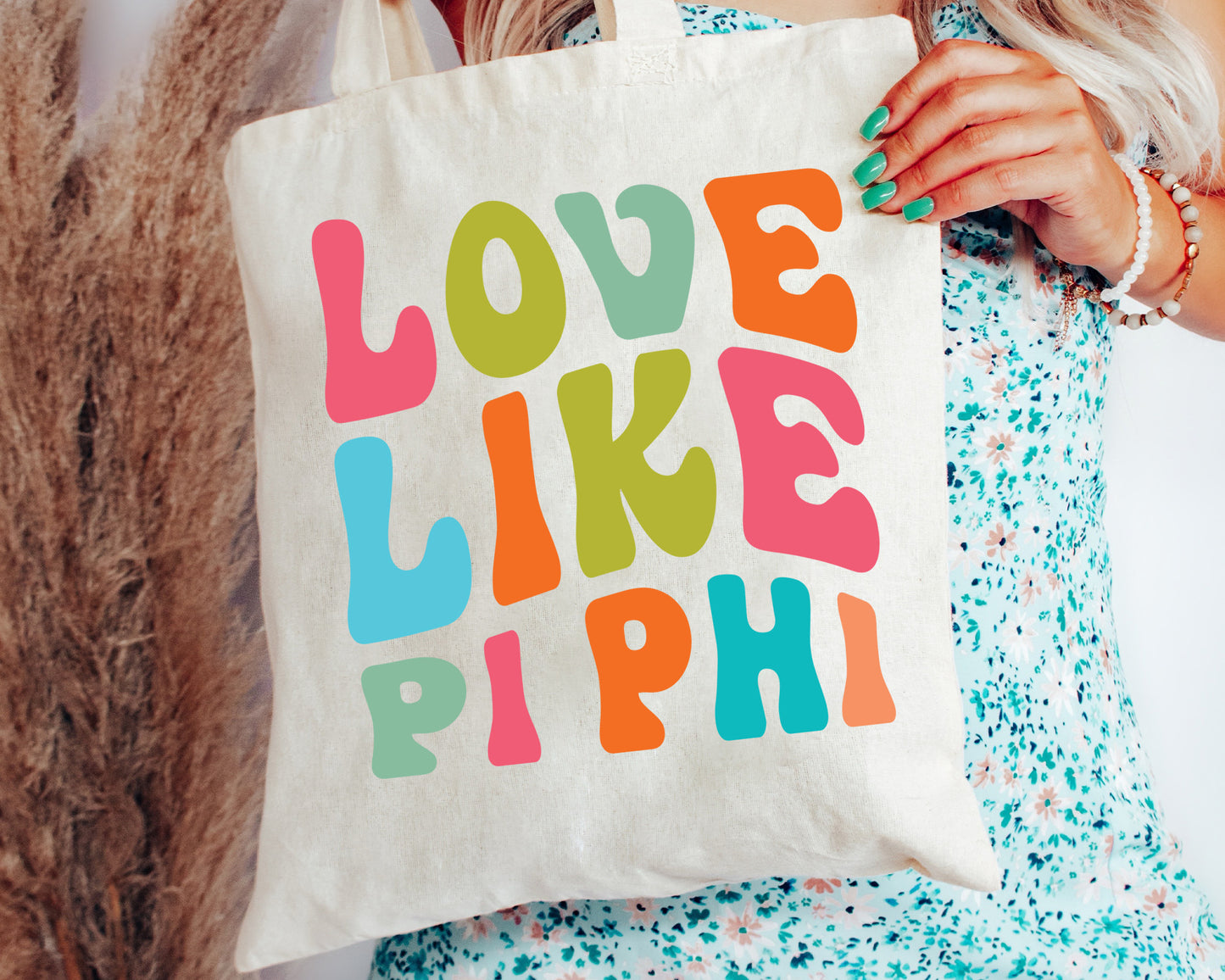 Pi Beta Phi Love Like Sorority Tote Bag _ 34354g