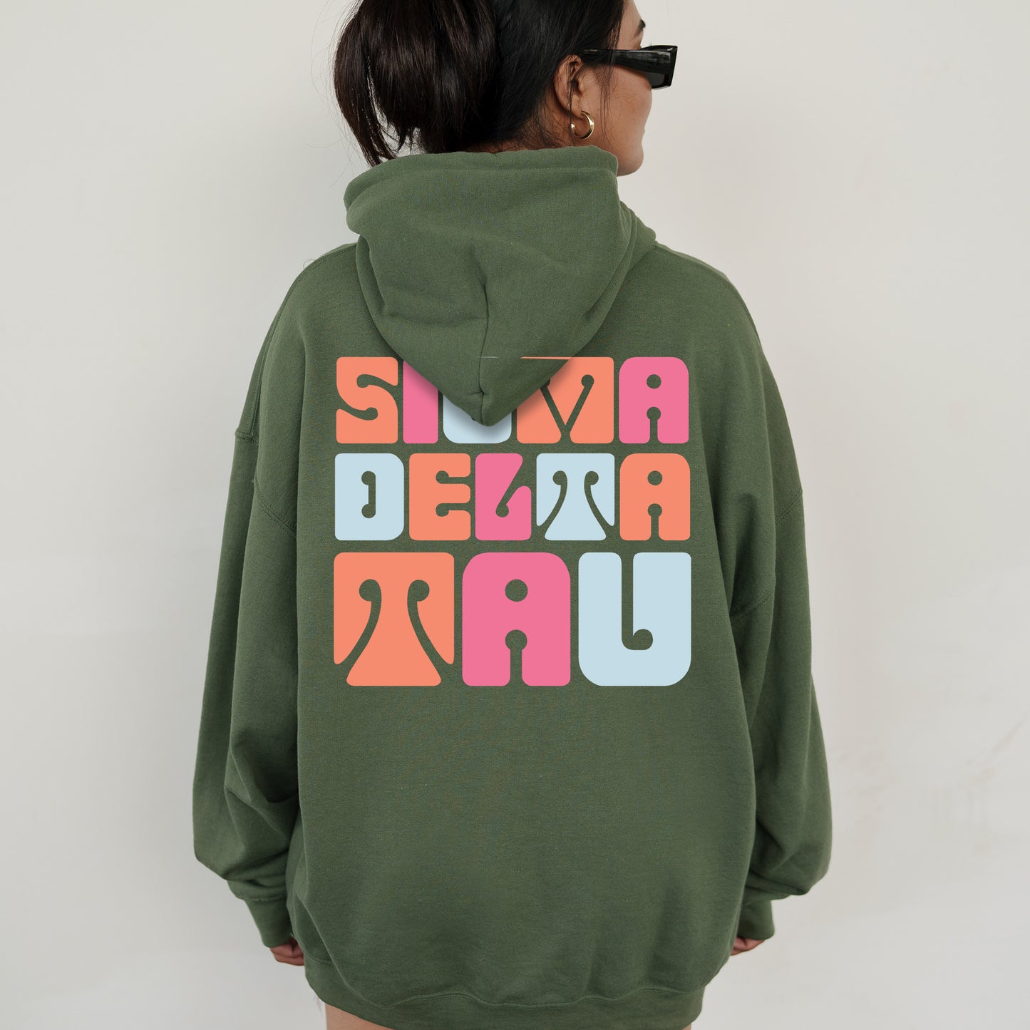 Sigma Delta Tau Vibrant Verve Sorority Hoodie _ 32622g