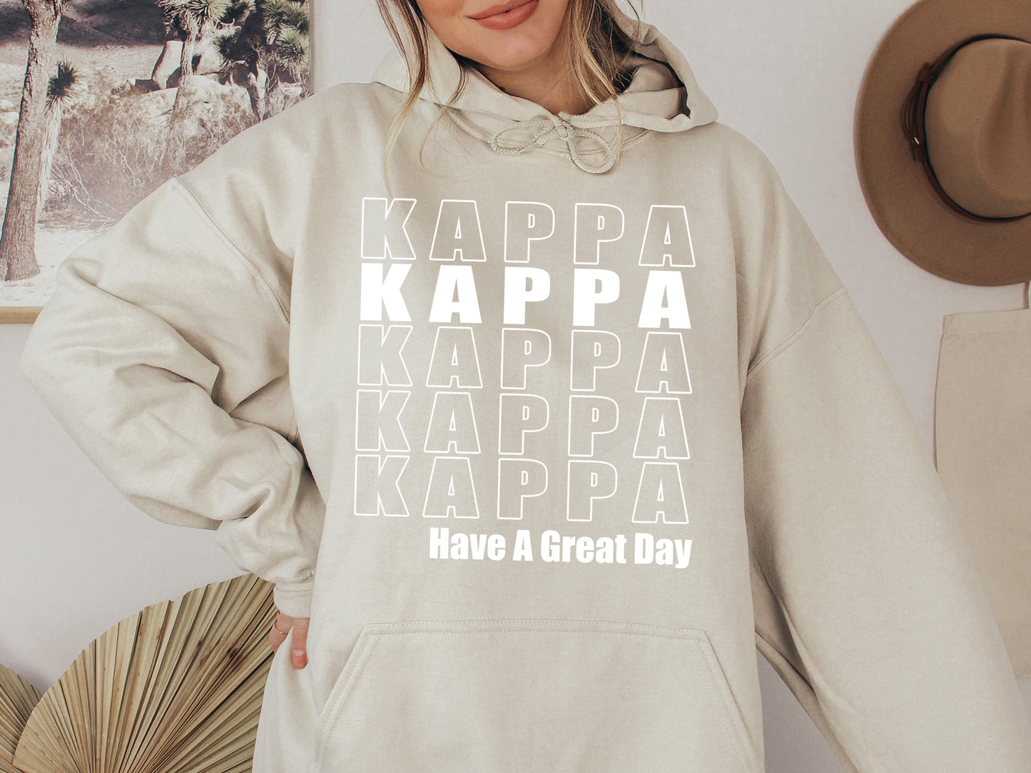 Kappa Kappa Gamma Have a Great Day Sorority Hoodie _ 2125g
