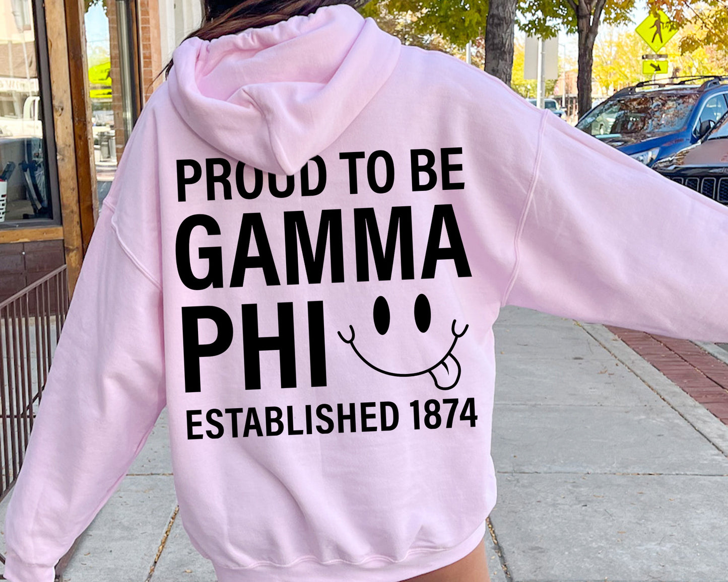 Gamma Phi Beta Proud to Be Sorority Hoodie _ 33142g