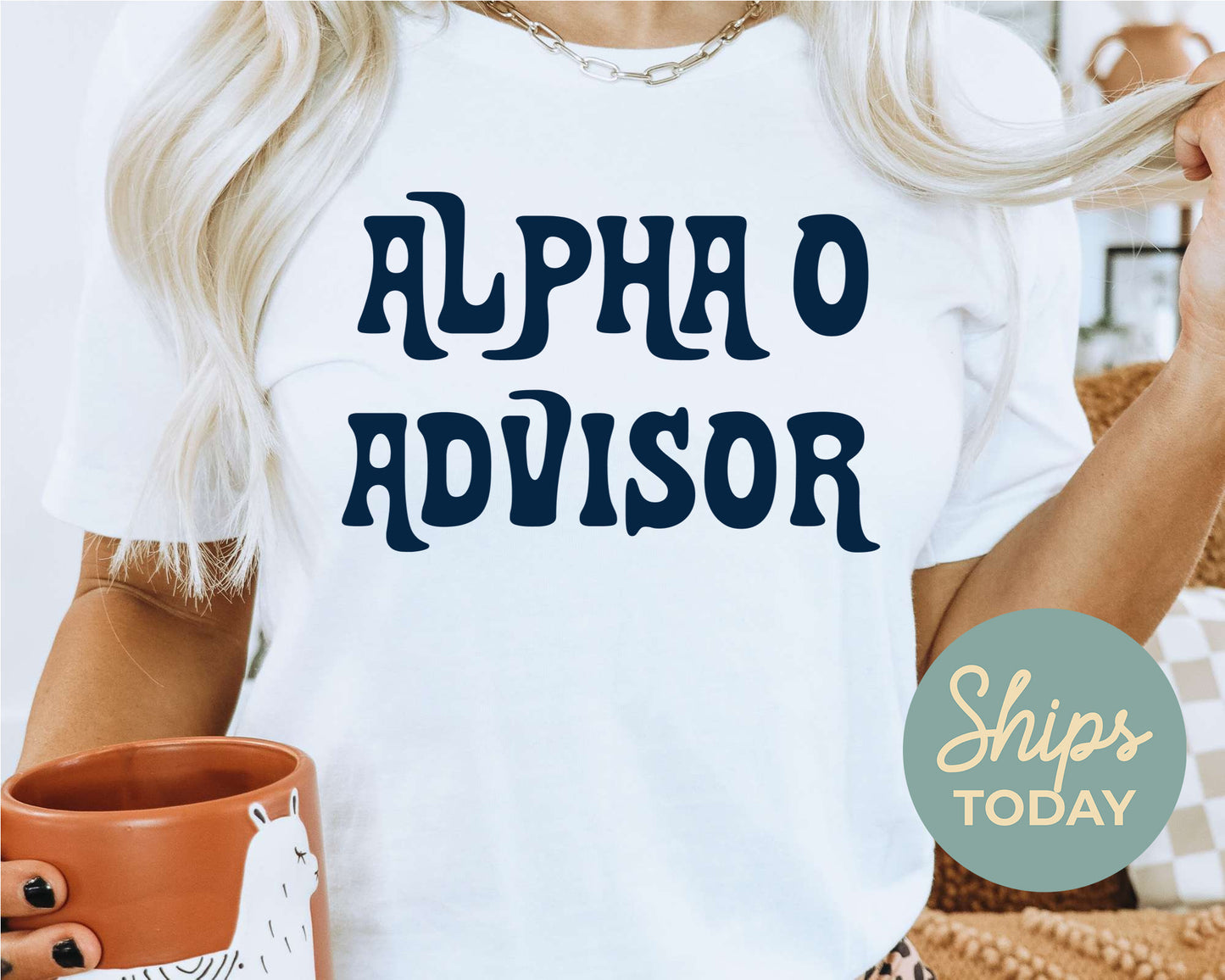 Alpha Omicron Pi Best Advisor Sorority T-shirt _ 3101g